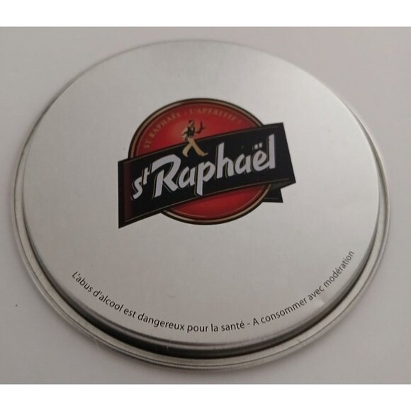 St Raphael L'Aperitif France Aperitif Metal Coasters Lot of 5 Ad Promo Set Frenc - Picture 3 of 5